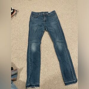 rag & bone Women’s High Waist Skinny Jeans, medium wash